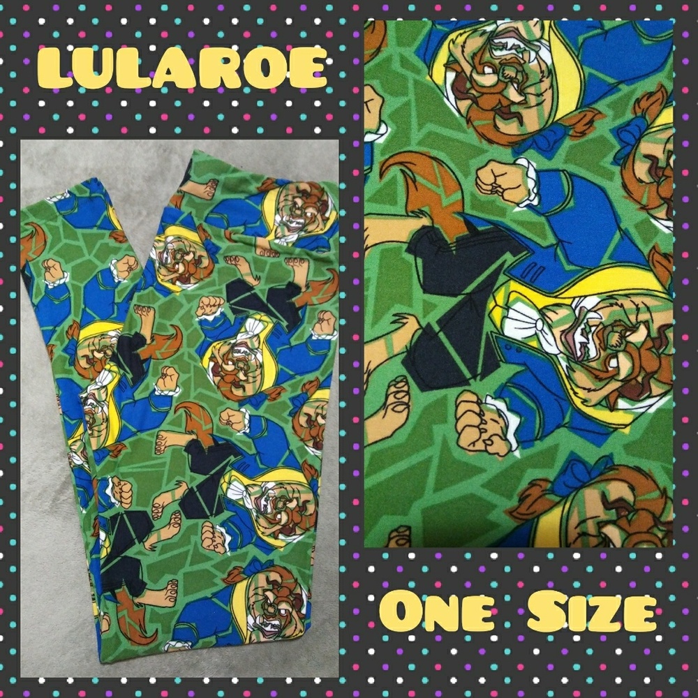 LuLaroe disney beauty beast leggings
